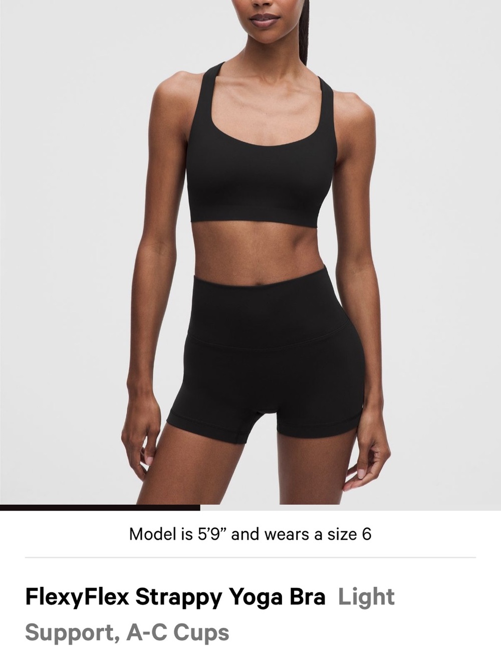Lululemon Flexyflex Strappy yoga bra